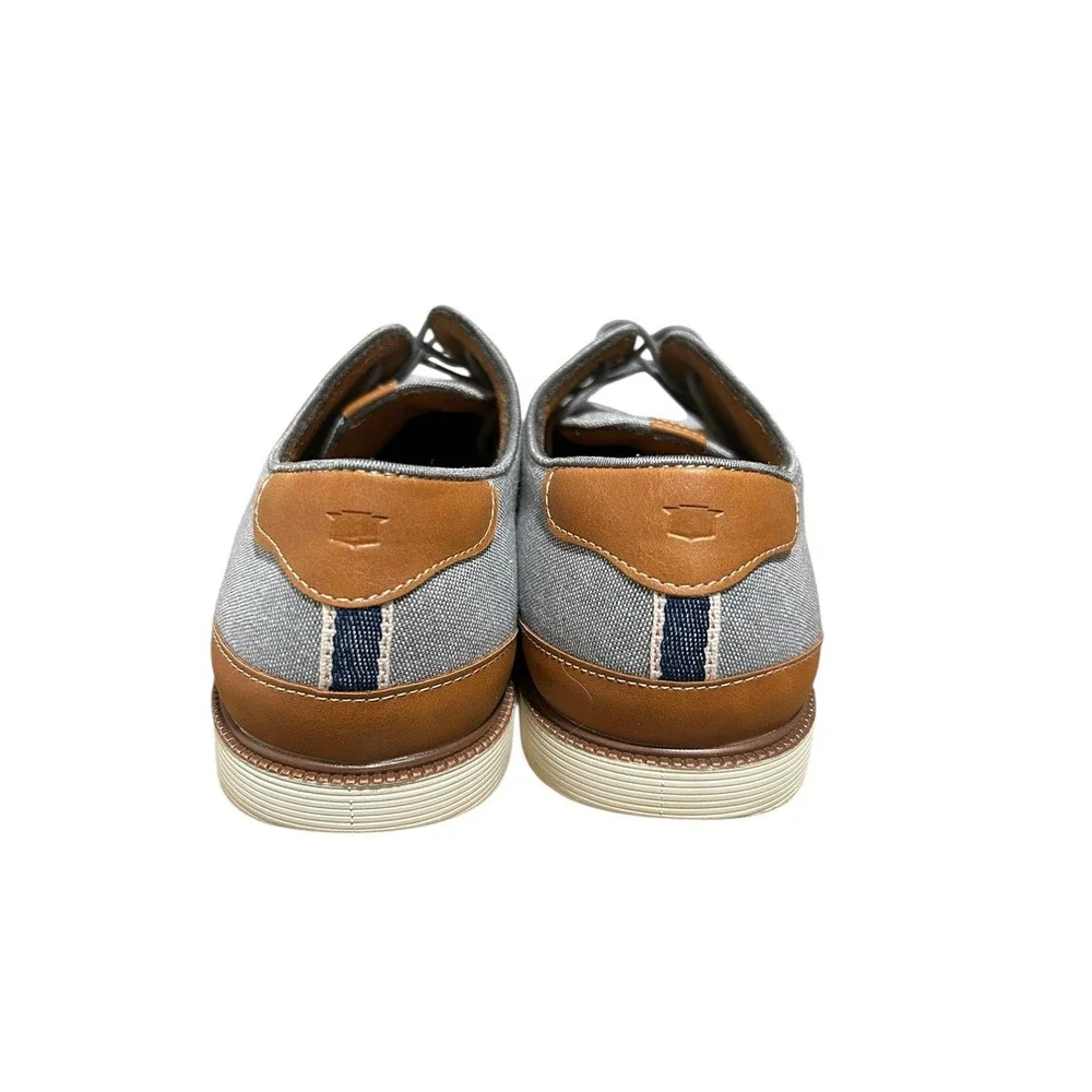 Florsheim Highland Jr Boys Oxford Shoes | Gray Canvas | Size 6.5 Big Kid